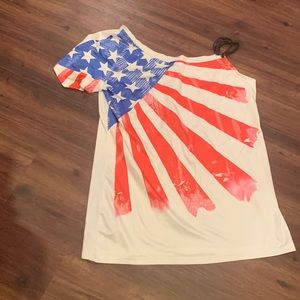 Woman’s American flag shirt